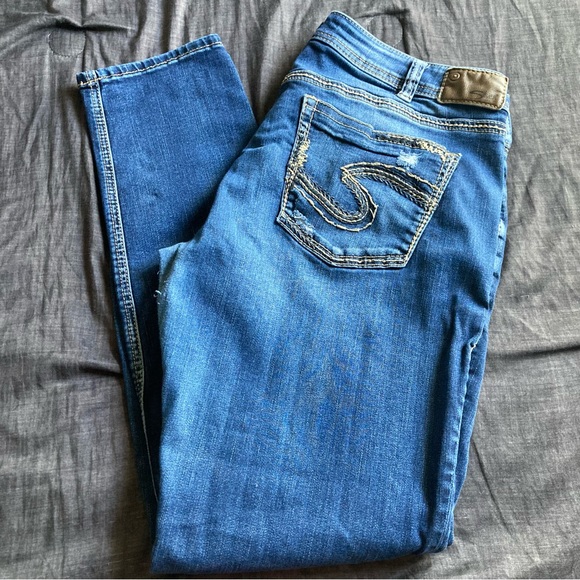 Silver Boyfriend Fluid Denim Mens Jeans Size 32/29 - Picture 8 of 9